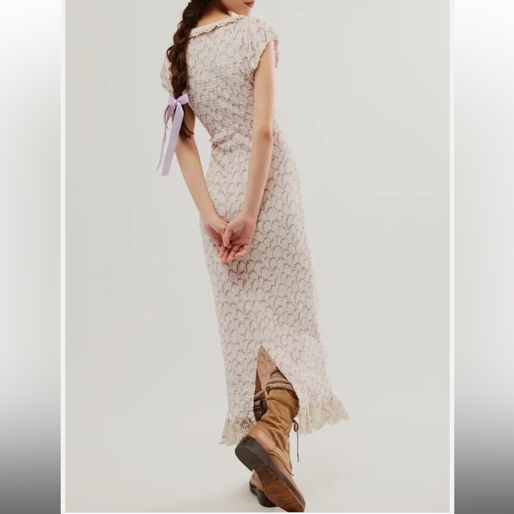 FREE PEOPLE McKenna Velvet Midi Dress - Picture 3 of 12